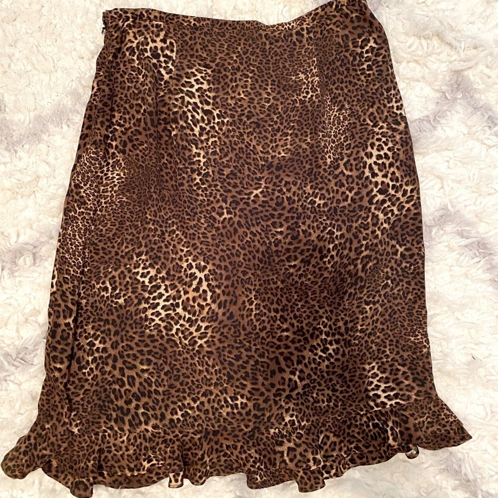 𝅺TOTO N Ko Leopard Skirt